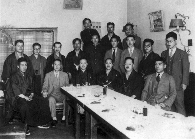 Motobu Choki's students in Japan